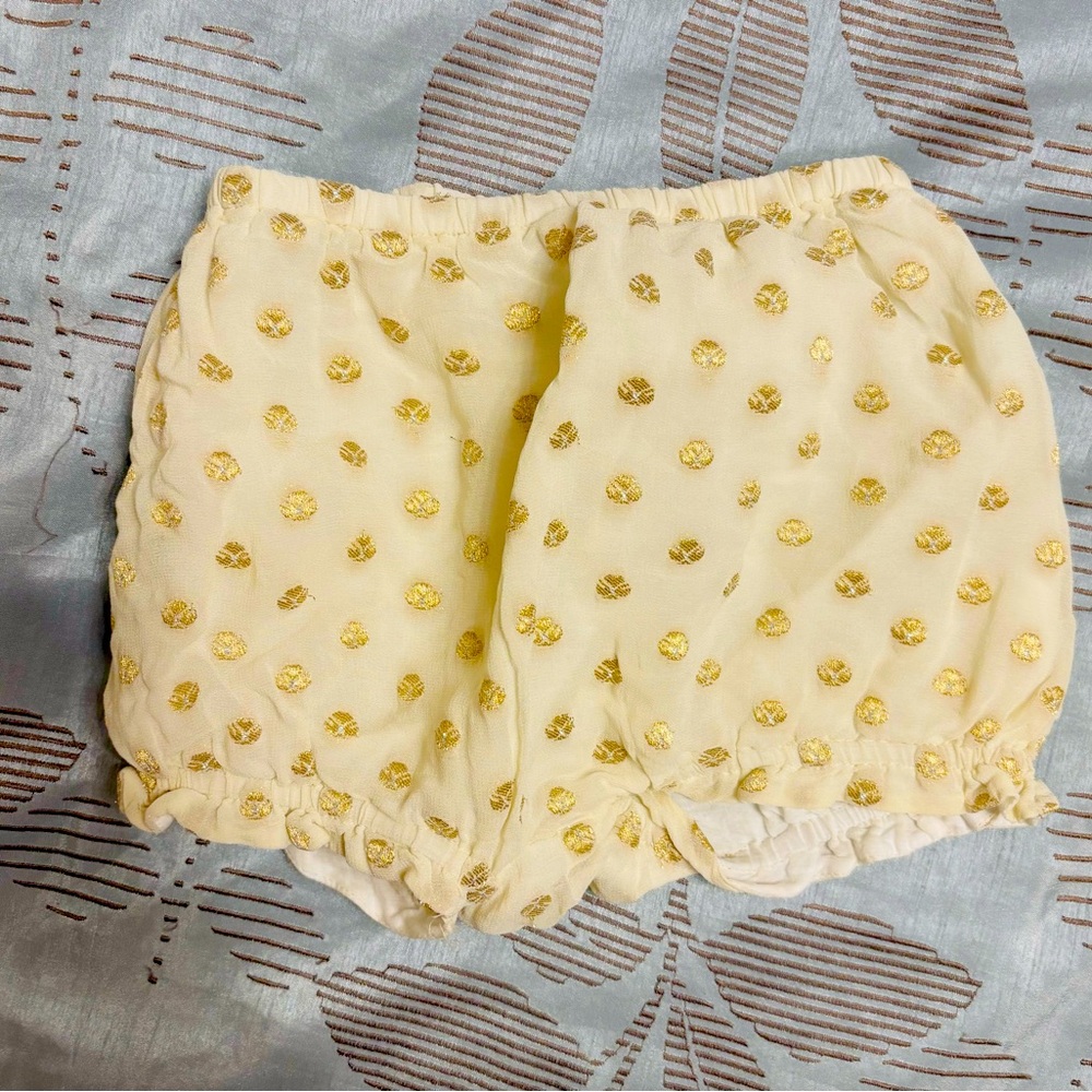 Zippy Baby Girl Bloomers 18-24M | Gold Dot Dressy Bloomers, DiaperCover